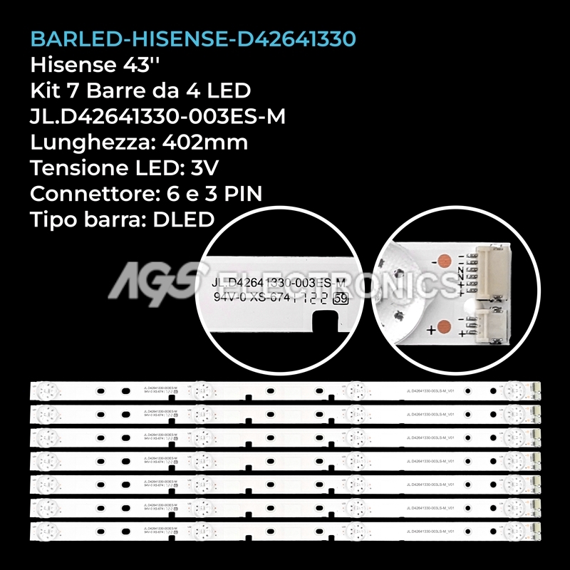 TIRA DE LED Hisense 40H5509 hz40e350 JL.D40061330-003BS-M_V02 003DS